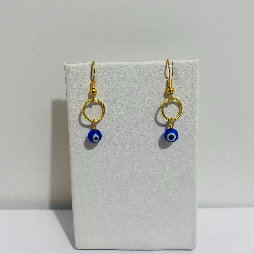 Turkish evil eye earrings
